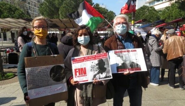 Manifestación en París en el Día Internacional de los presos políticos