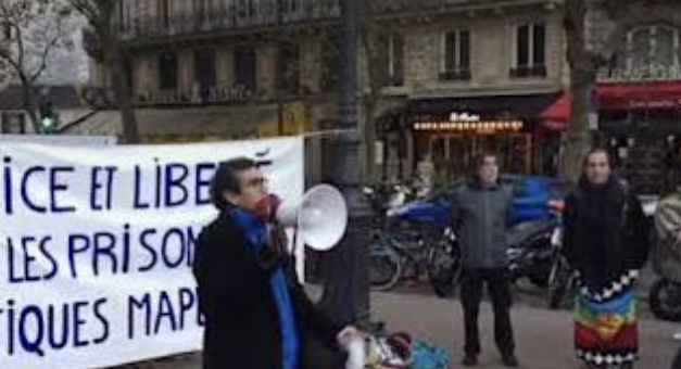 Saludo solidario de representante de Perú Libre en la manifestación del 14 de noviembre en París